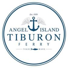 Angel Island Tiburon Ferry logo with an anchor and wings